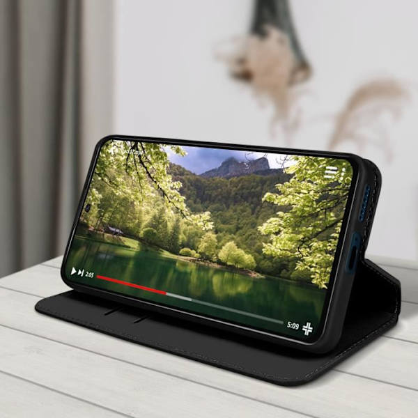 AVIZAR Wallet Cover til Xiaomi Poco X4 Pro 5G - Sort - Video Support funktion Svart