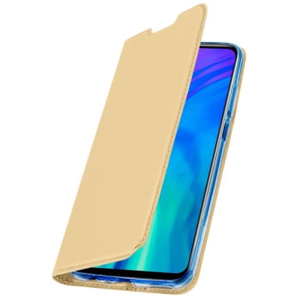 Cover Honor 20 Lite Folio Storage Card Support Funktion Guldgul Gul Guld