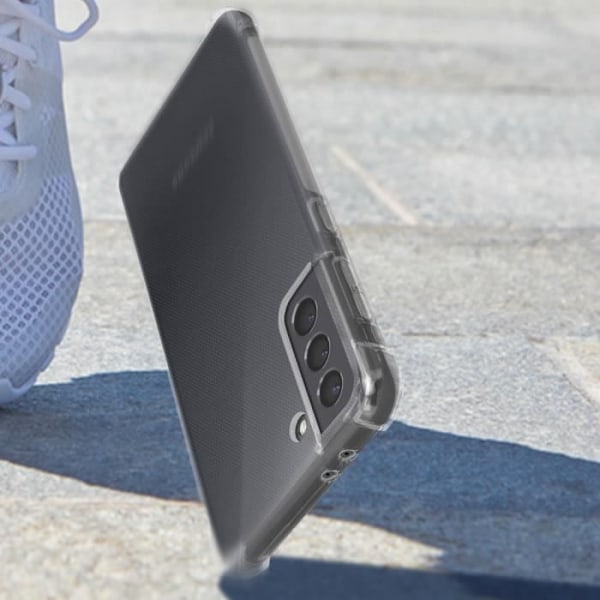 Coque til Samsung Galaxy S21 Fleksibel Stødabsorberende Forstærkede hjørner Akashi Gennemsigtig