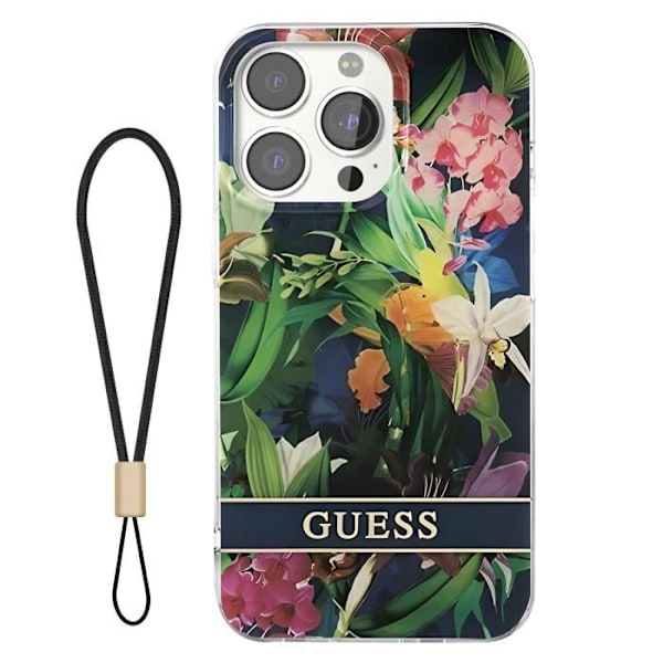 Fodral för iPhone 13 Pro med Dragonne Design Blomster Tropisk Guess Flerfärgad Flerfärgad