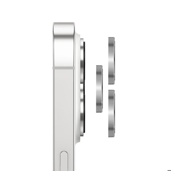 Skyddskamera för iPhone 13 Pro / 13 Pro Max i härdat glas och aluminium Zanaé Silver Grå