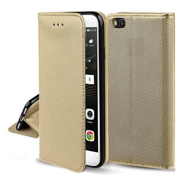 Suojakuori Samsung Galaxy A33 5G:lle - Lompakkokotelo magneettisuljuksella kultaa gyllene