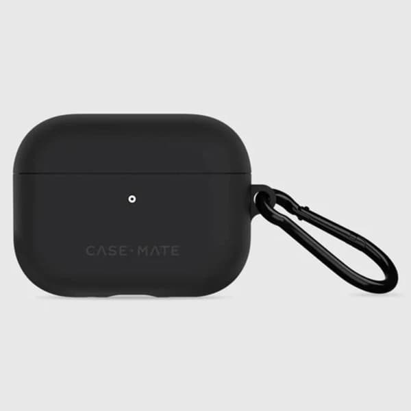 Tough Cover til AirPods Pro 3 Model med Stødabsorberende Karabinhage CASE MATE Sort Svart