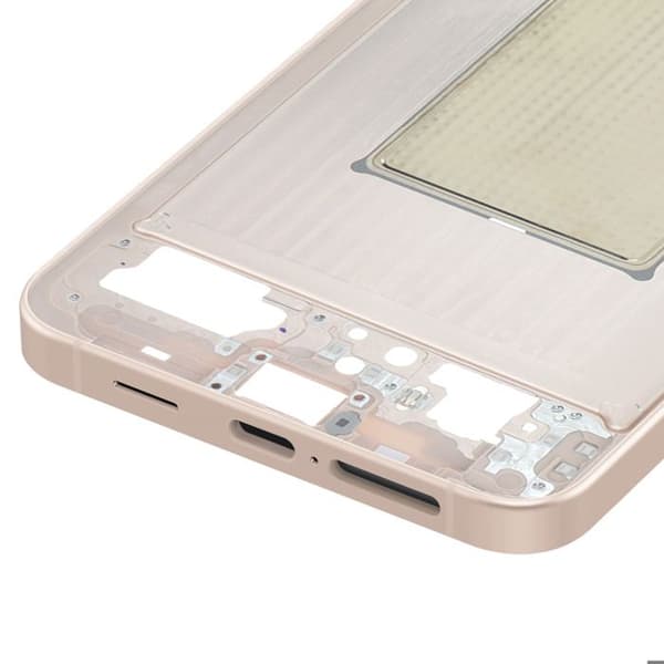 Originalt Centralt Chassis til Galaxy S25 Plus Præcis og Sikker Pasform Samsung Rosé Champagne Ros