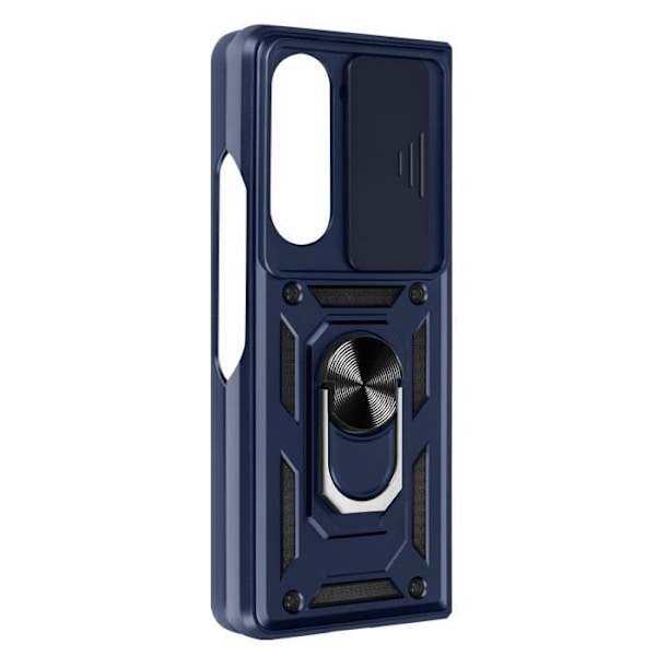 Stötsäkert fodral till Samsung Galaxy Z Fold 5 - AVIZAR - Skjut kameraskydd - Blå ring Blå