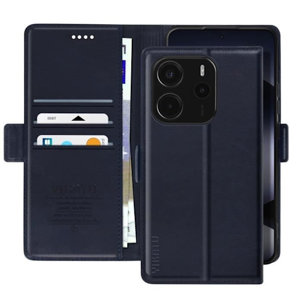 Fodral för Xiaomi Redmi Note 14 4G Videostöd Blå Natt Blå