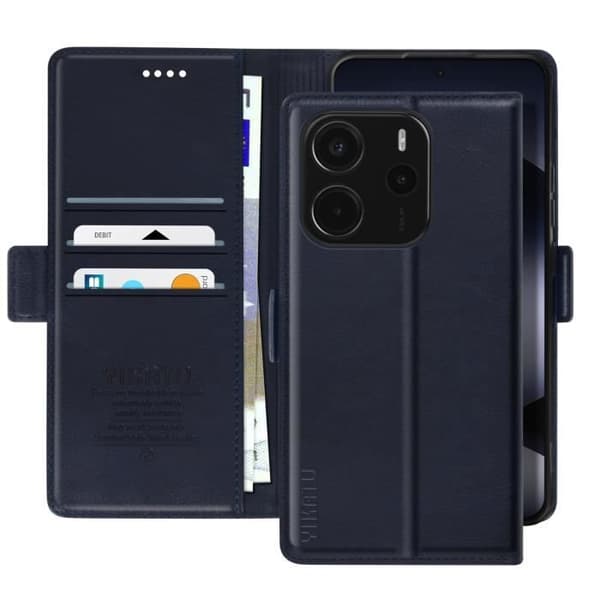 Smartphoneetui - Xiaomi - Redmi Note 14 4G - Videoområde - Indbyggede rum - Elegant beskyttelse Blå