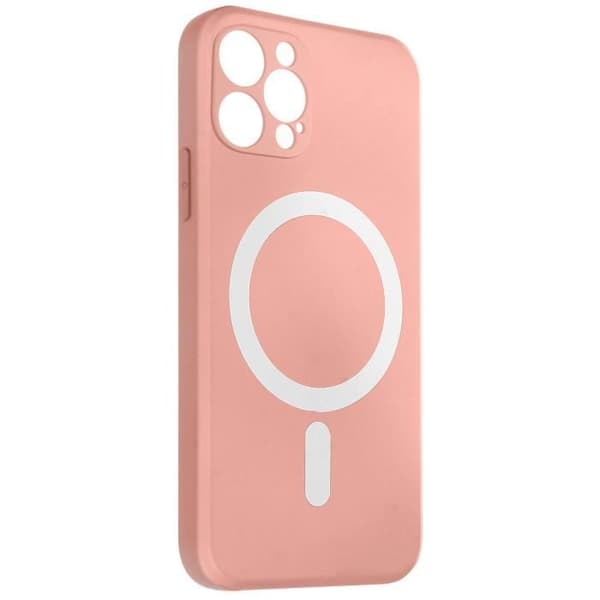 Coque MagSafe - Apple - iPhone 12 Pro Max - Matt Rosa - Effektivt skydd - Behagligt grepp Mat Rosé