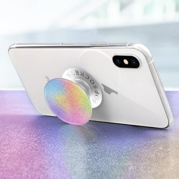 Tilbehør til smartphone - POPSOCKETS - Pastel Glitter - Videostøtte - Sammenklappelig - Universal Pastell