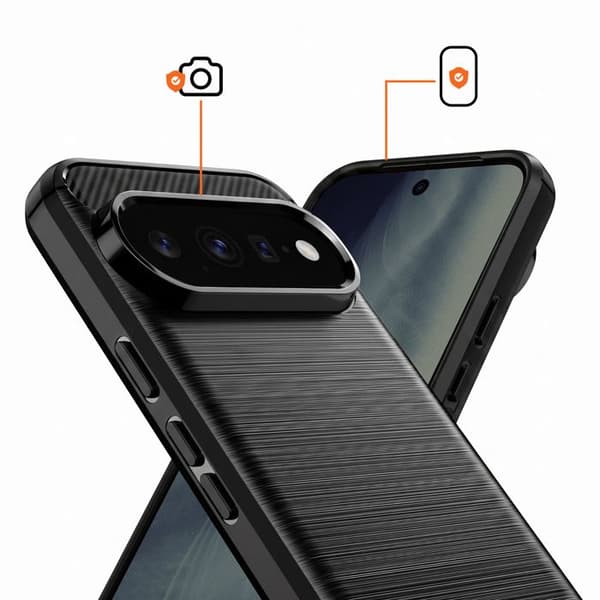 Google Pixel 11 / 11 Pro Metallipinnoite, musta kamerakehys Svart