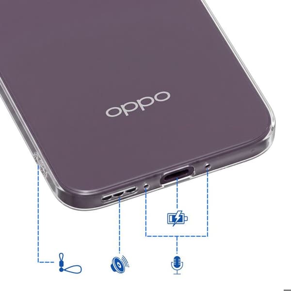 Siliconefodral för Oppo Reno 16 med 3D Pop Planet-design, Transparent Vit