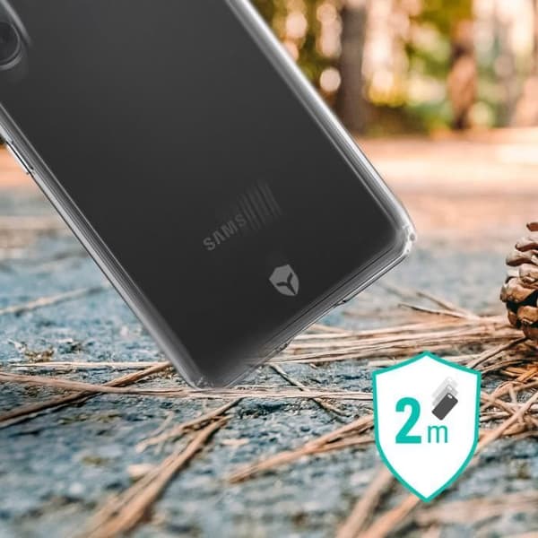 Skyddsskal - FORCE CASE - Samsung Galaxy A04s - Stötsäker 2m - Transparent - Återvinningsbar 50% Vit
