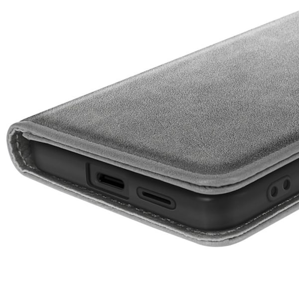 Etui til Samsung Galaxy S25 Edge Klap Tegnebog og Videostativ Grå Grå
