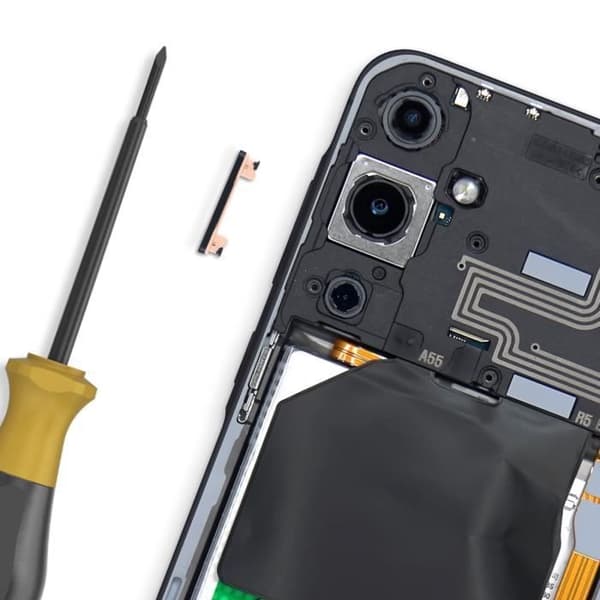 Volumenknap til Samsung Galaxy A55 Original Samsung Sort