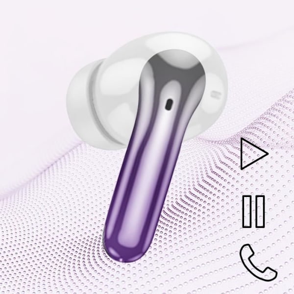 Bluetooth-kuulokkeet - HOKO - Purppura malli - Melunvaimennus - 7 tunnin akunkesto - Kromiefekti Lila