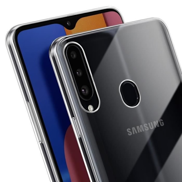 Cover til Samsung Galaxy A20s Silikone Blød Design Tynd Let Gennemsigtig Transparent