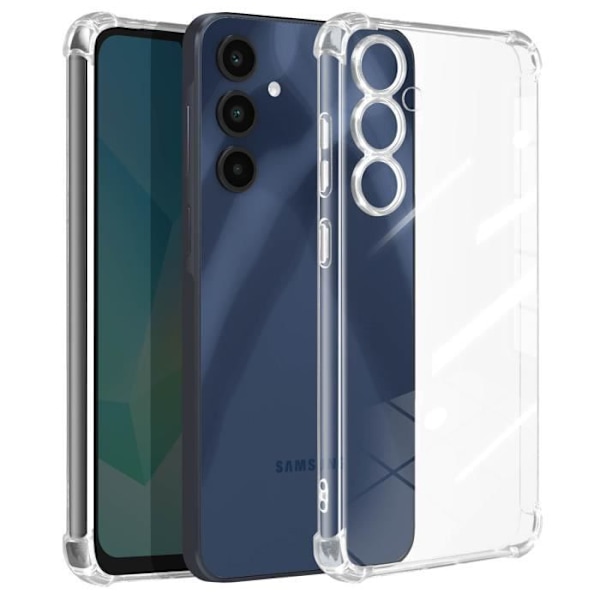Samsung Galaxy A16 Iskunkestävä Kuori Vahvistetuilla Kulmilla Mayaxess Läpinäkyvä Transparent