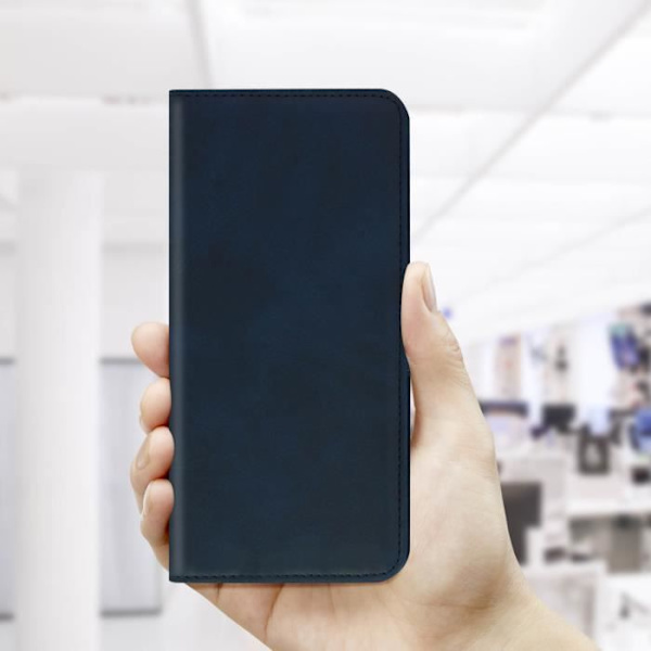 Fodral Plånbok Stöd Video Google Pixel 6 - AVIZAR - Mörkblå - Syntetiskt Läder - Magnetflik Midnattsblå