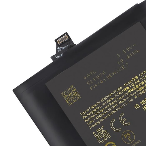 Interna batteri för Google Pixel 9 Pro XL 5060mAh modell GH2MB Google Svart Svart