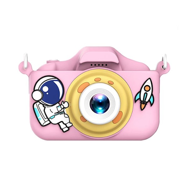 Lasten digitaalinen kamera, kaksinkertainen objektiivi, Astro, HD-laatu, vaaleanpunainen Rosa