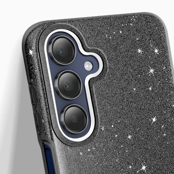 Coque Paillette för Samsung Galaxy A15 Silikon Ultra tunn Svart Svart