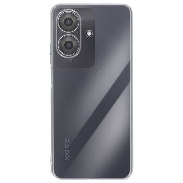 Siliconecover til Realme Note 60 med transparent kamerabeskyttelse hvid