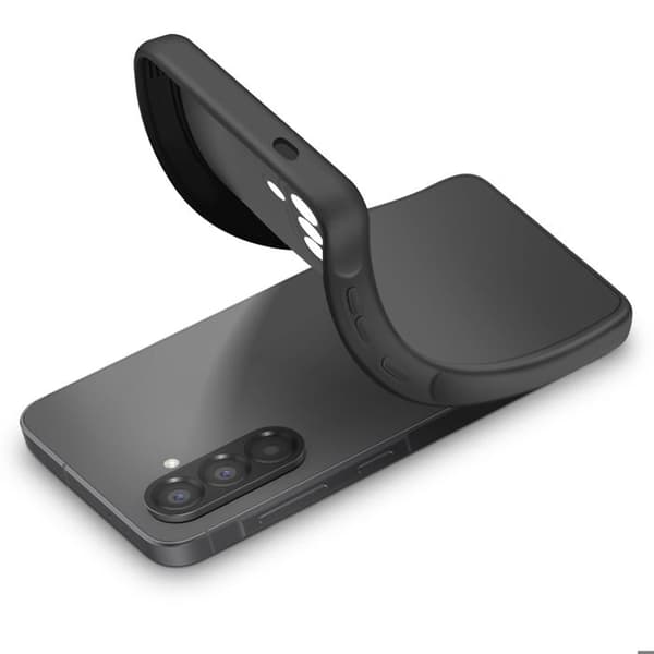 Silicone Cover til Galaxy A57, Stødabsorberende, Olieforsinket, Sort Svart