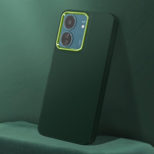 Taske til Xiaomi Redmi 13C Silikone Contour Camera Metallic Fir Green Grön