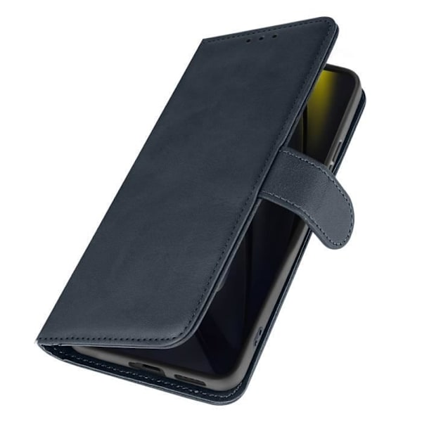 Taske til Xiaomi Poco F6 - AVIZAR - Flip Wallet Stand Vintage Style Midnight Blue Blå