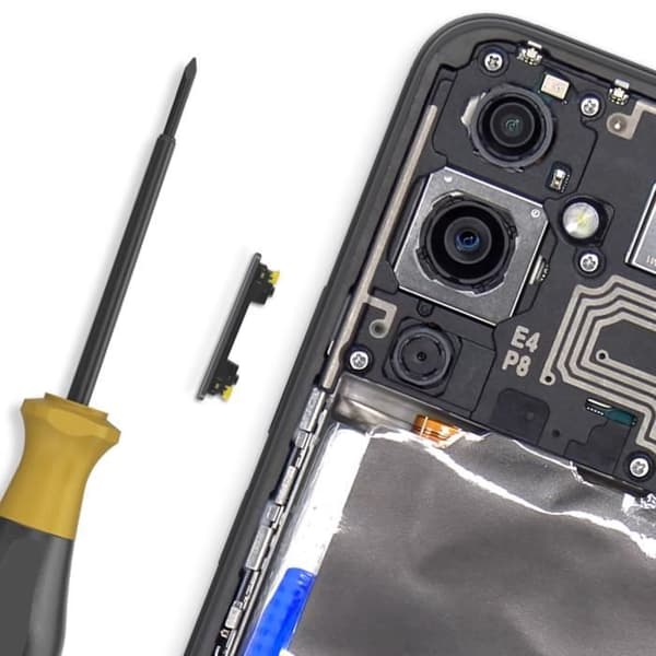 Lydstyrkeknap til Samsung Galaxy A54 5G Sort