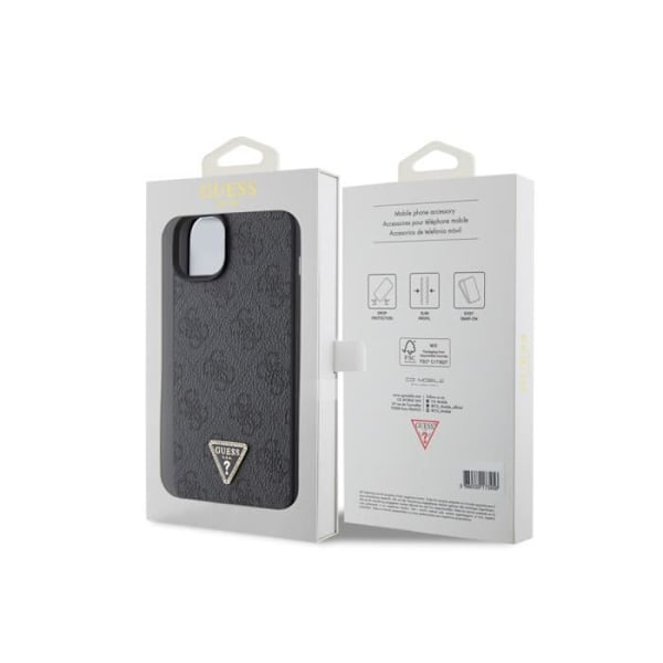 Skal till Apple iPhone 15 Triangle Strass 4G Guess Svart Svart