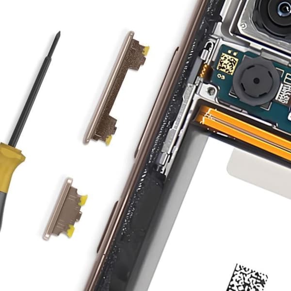 Ström- och volymknapp för Samsung Galaxy A53 5G Coral Orange