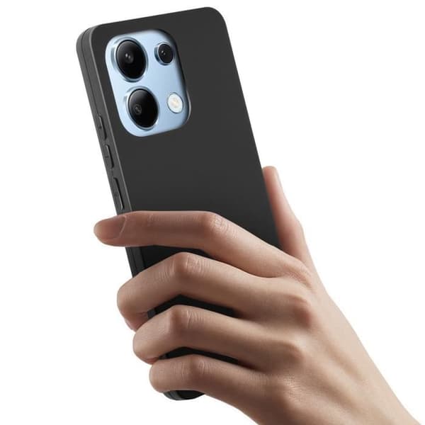 Taske til Xiaomi Redmi Note 13 4G - AVIZAR - Klassisk etui - Blød silikone - Sort Svart