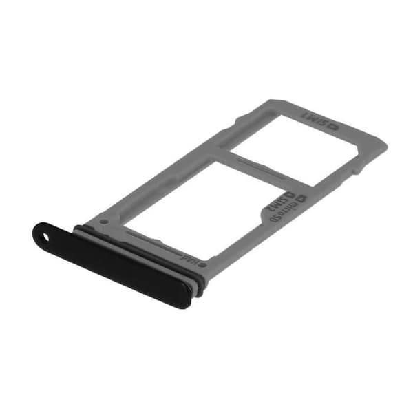Nano SIM + micro-SD kortbakke til Samsung Galaxy S9 - AVIZAR - Udskiftningsadapter - Sort svart