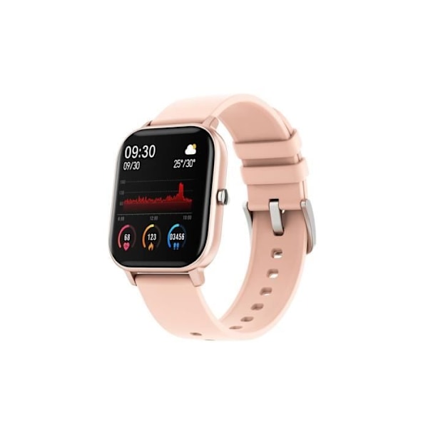 Connected Watch 4.0 Vandtæt IP68 med hjertesensor og skridttæller Eko Beige Rosa