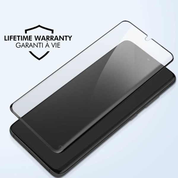 Filmskydd - FORCE GLASS - Galaxy S20 Plus - Oförstörbart Glas 9H+ - Komplet 3D-Skydd - Livstidsgaranti Svart