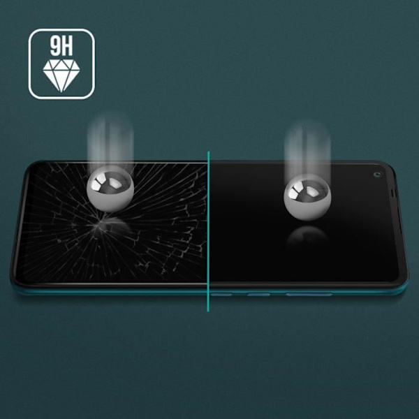 Beskyttelsesfilm - Wiko - View 5 / 5 Plus - Hærdet glas 9H - Fuldt dække - Sort Svart
