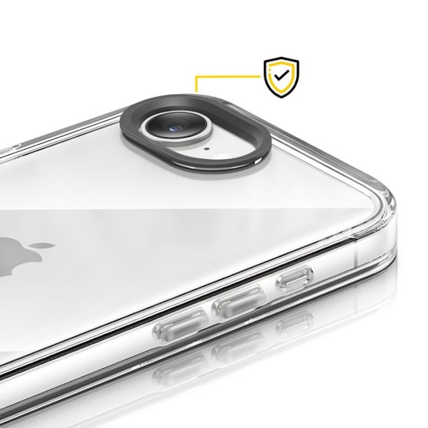 Beskyttelsesramme til kameraobjektiv til iPhone 16e, ridsefrit, Rhinoshield, sort