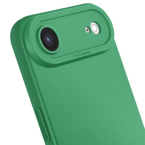 Siliconfodral för iPhone Air med förstärkt kamerablock Grön Grön