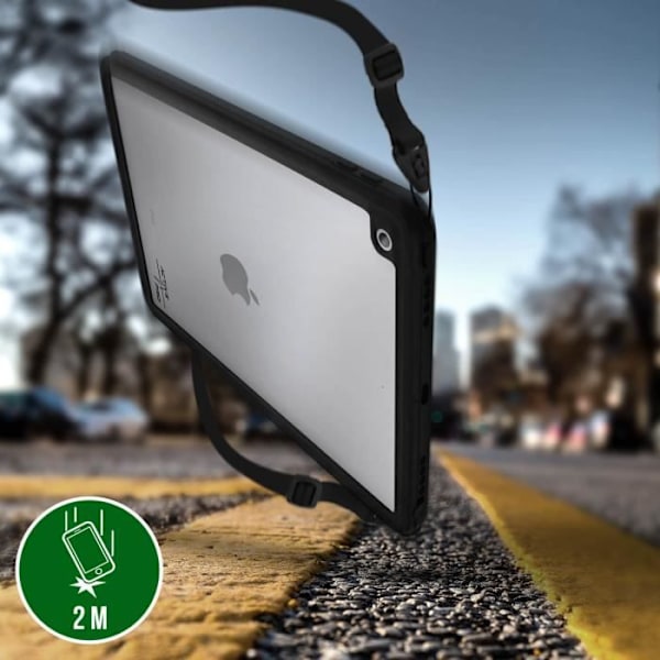 Coque iPad 2019 10.2 - 4SMARTS - Active Pro - Vandtæt IP68 - Stødabsorbent 2m - Transparent Hvid Klar vit
