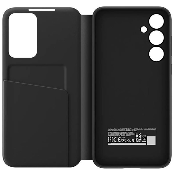 Etui för Samsung Galaxy A35 5G Fönsterlucka Med Beröringsfunktion Kortficka Samsung Svart Svart