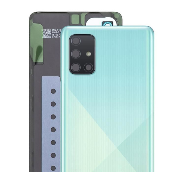 Cache Batteri - Samsung - Galaxy A71 - Blå Prism Crush - Original - Lätt Installation Bleu Prisme Kross