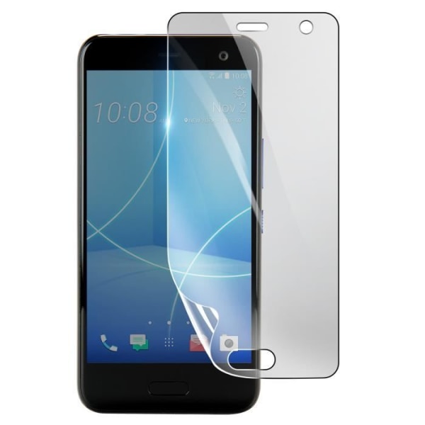 Skärmskydd - 3MK - HTC U11 Life - Stötsäker Hydrogel - Transparent - Reptålig Transparent
