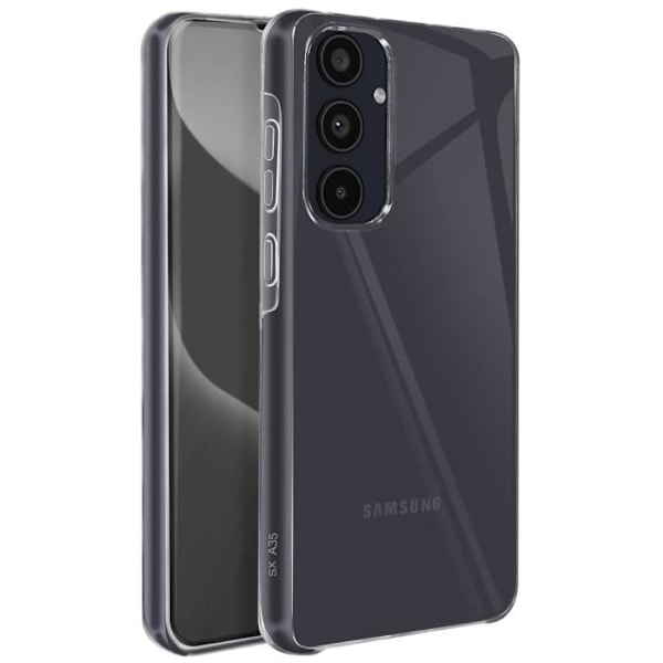 AVIZAR Helfodral till Samsung A55 - Hårt och mjukt Transparent Touch Front - Ultra-resistent Transparent