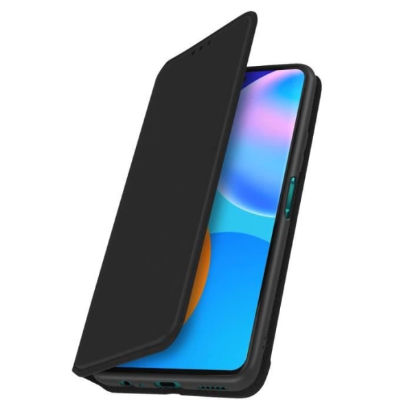 Hölje - AVIZAR - Huawei P smart 2021 - Ekoskinn - Stöd funktion - Svart Svart