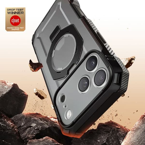Coque Integreret til iPhone 17 Pro MagSafe Serie Unicorn Beetle Grip Pro Supcase Sort Svart