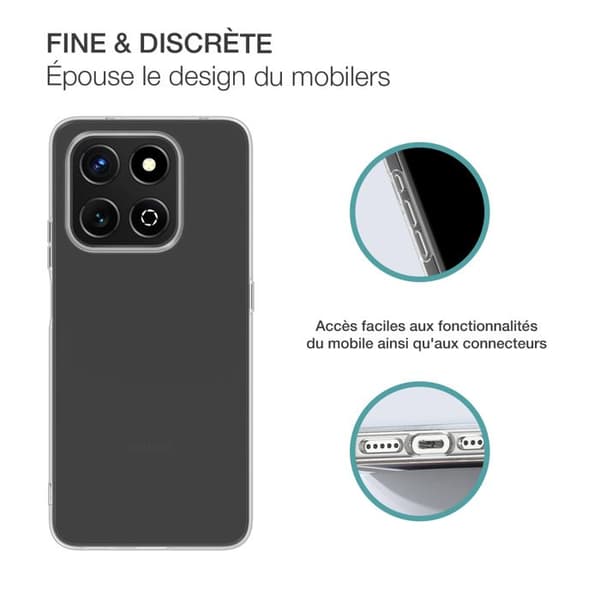 Cover - BIGBEN CONNECTED - Honor 400S - Silikone - Gennemsigtig - 100% genanvendt transparent