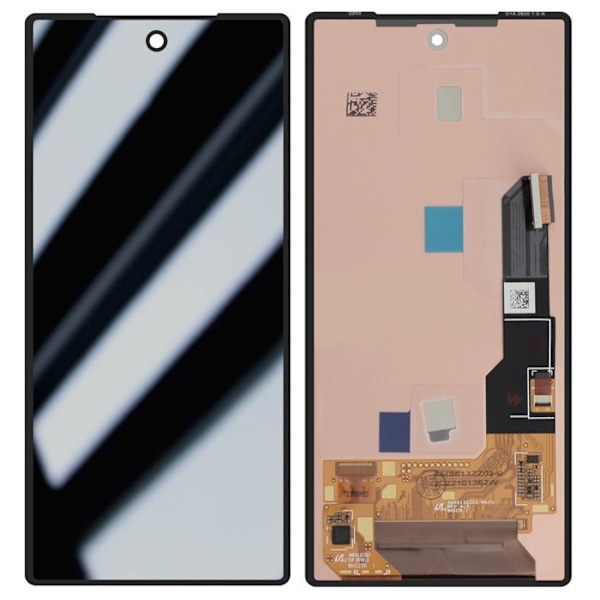 Komplet blok til Google Pixel 7a, LCD-skærm og sort berøringsglas Svart