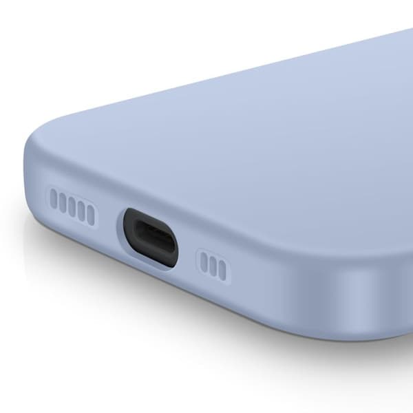 Silicone Soft-Touch cover til iPhone 17 Modell, skridsikker, lavendel Violett