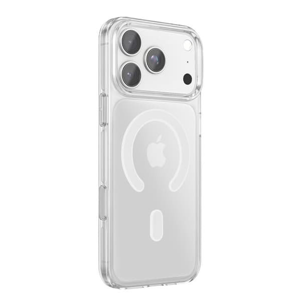 MagSafe-skal för iPhone 18 Pro Hård skydd Anti-gulning Transparent Vit